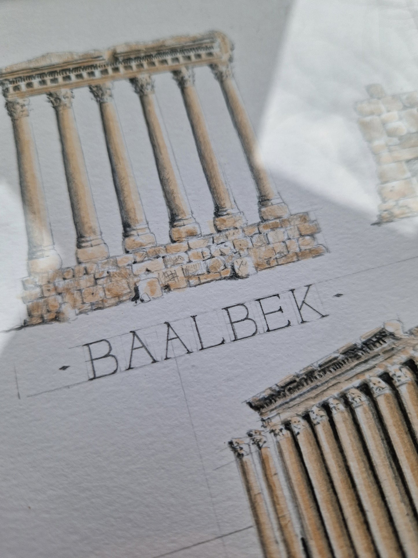 Baalbek - Original Drawing