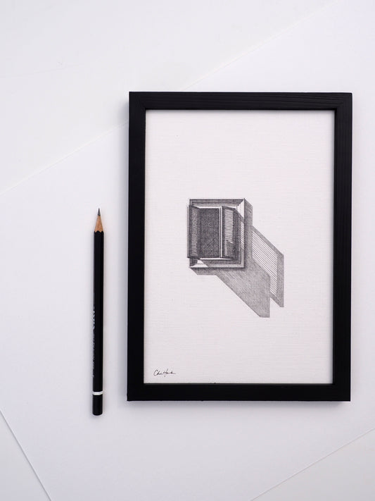 Rome Window [Original Drawing]